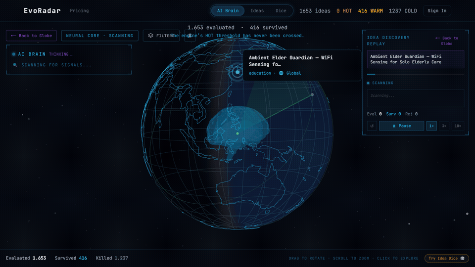 EvoRadar - AI Brain Pivot